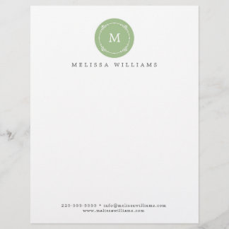 Monogram Creative Professional Modern Letterhead