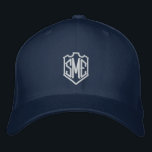 Monogram Crest Initials Custom Personalized Embroidered Baseball Cap<br><div class="desc">Monogram Crest Monogrammed Initials Custom Personalized Embroidered Baseball Cap features the simple modern embroidered monogram of your initials inside a crest border. Perfect as a gift for family and friends for birthday,  Christmas,  Father's Day,  Mother's Day,  weddings and more. Created by Evco Studio www.zazzle.com/store/evcostudio</div>