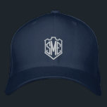 Monogram Crest Initials Custom Personalized Embroidered Baseball Cap<br><div class="desc">Monogram Crest Monogrammed Initials Custom Personalized Embroidered Baseball Cap features the simple modern embroidered monogram of your initials inside a crest border. Perfect as a gift for family and friends for birthday,  Christmas,  Father's Day,  Mother's Day,  weddings and more. Created by Evco Studio www.zazzle.com/store/evcostudio</div>