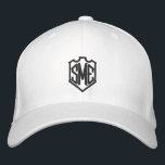 Monogram Crest Initials Custom Personalized Embroidered Baseball Cap<br><div class="desc">Monogram Crest Monogrammed Initials Custom Personalized Embroidered Baseball Cap features the simple modern embroidered monogram of your initials inside a crest border. Perfect as a gift for family and friends for birthday,  Christmas,  Father's Day,  Mother's Day,  weddings and more. Created by Evco Studio www.zazzle.com/store/evcostudio</div>