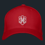 Monogram Crest Initials Custom Personalized Embroidered Baseball Cap<br><div class="desc">Monogram Crest Monogrammed Initials Custom Personalized Embroidered Baseball Cap features the simple modern embroidered monogram of your initials inside a crest border. Perfect as a gift for family and friends for birthday,  Christmas,  Father's Day,  Mother's Day,  weddings and more. Created by Evco Studio www.zazzle.com/store/evcostudio</div>