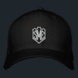 Monogram Crest Initials Custom Personalized Embroidered Baseball Cap<br><div class="desc">Monogram Crest Monogrammed Initials Custom Personalized Embroidered Baseball Cap features the simple modern embroidered monogram of your initials inside a crest border. Perfect as a gift for family and friends for birthday,  Christmas,  Father's Day,  Mother's Day,  weddings and more. Created by Evco Studio www.zazzle.com/store/evcostudio</div>