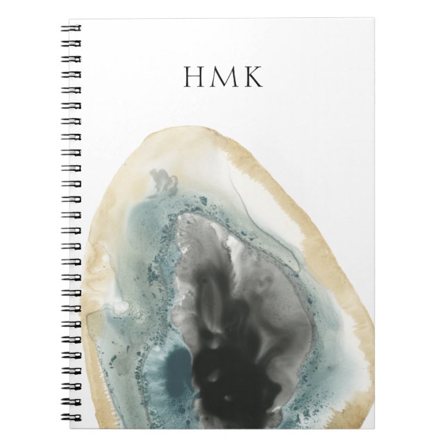 Monogram | Cropped Geodes III Notebook (Front)