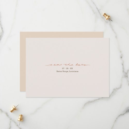 Monogram Cross Christian Wedding Save The Date