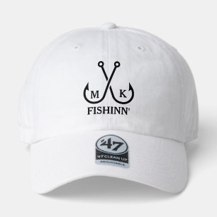 Monogram Crossed Fishing Hooks Minimalist Nautical 47 Brand Hat