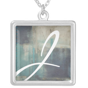 Monogram Crossfade I Silver Plated Necklace