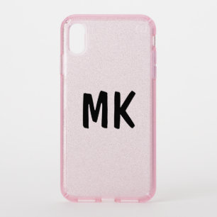 MONOGRAM CUSTOM APPLE IPHONE GLIITER CASE PINK