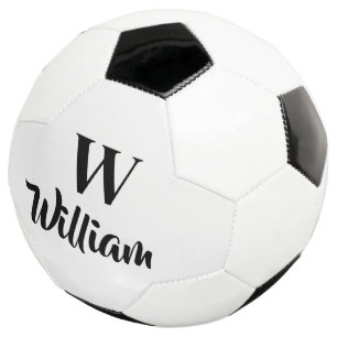 Monogram Custom Name Classic Sports Soccer Ball