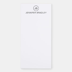 Monogram Custom Name Magnetic Notepad
