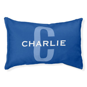 Monogram Custom Name Modern Personalized Cute Pet Bed