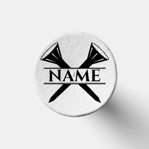 Monogram Custom Text Simple Minimal Initial Logo Golf Tees