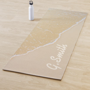 Monogram. Custom Tropical Beach Sand. Yoga Mat