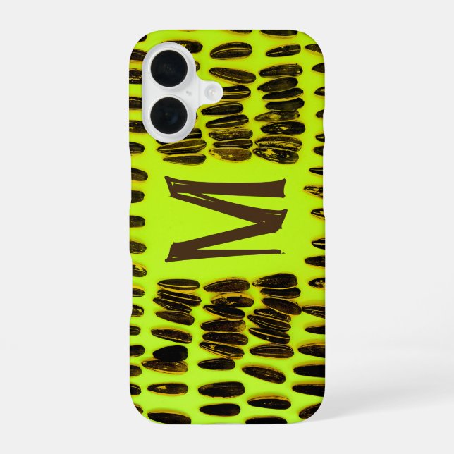 Monogram Customizable Cool Cut Unique Iphone Case (Back)