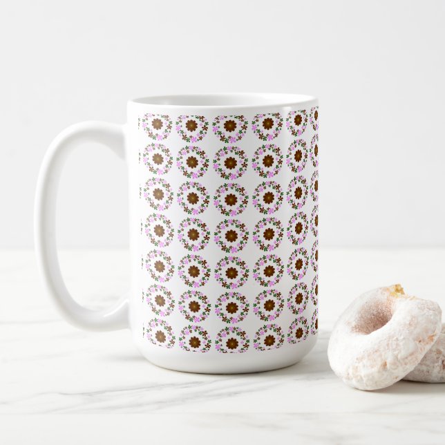 Monogram Customize  Coffee Mug (With Donut)