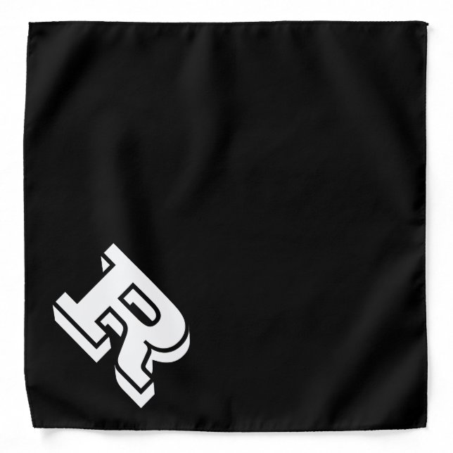 monogram customize personalize hair wrap beach art bandana (Front)