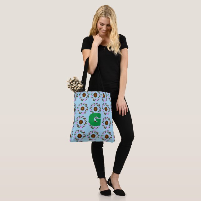 Monogram Customize Wedding Home Decor Tote Bag (On Model)