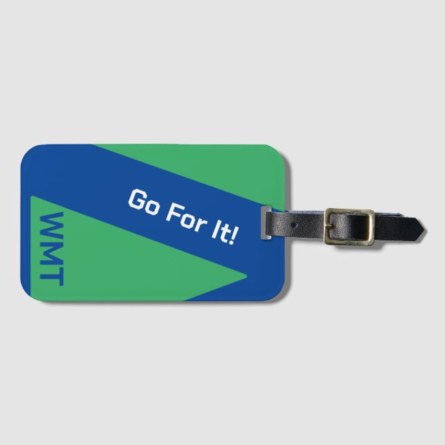 Monogram/Customized Luggage Tag (Front Horizontal)