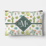 Monogram | Cute Cactus Standing Pattern Accessory Pouch