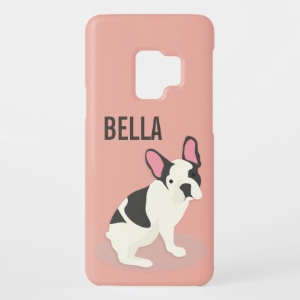Monogram. Cute French Bulldog. Case-Mate Samsung Galaxy S9 Case