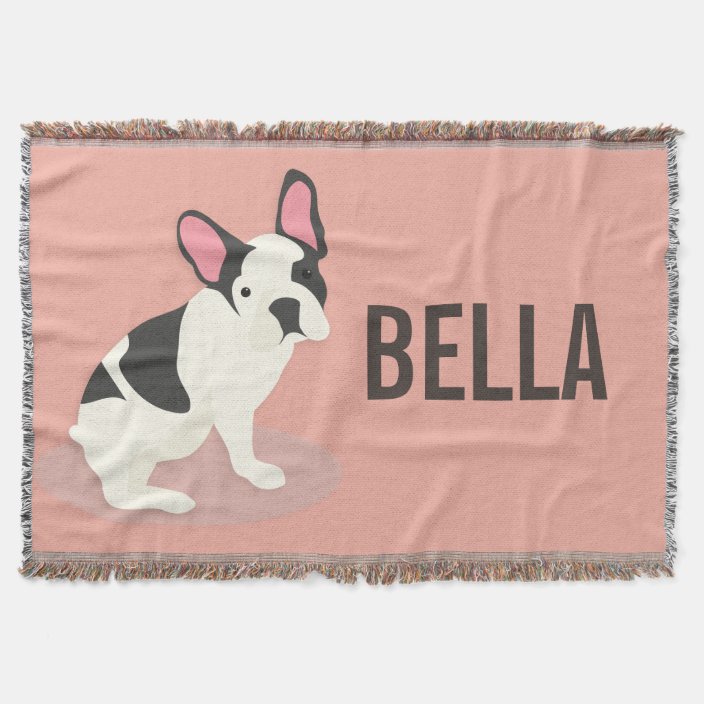 french bulldog throw blanket