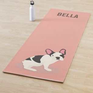 Monogram Cute French Bulldog Yoga Mat