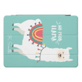 Monogram. Cute Funny Alpaca. No Prob Llama. iPad Pro Cover (Horizontal)