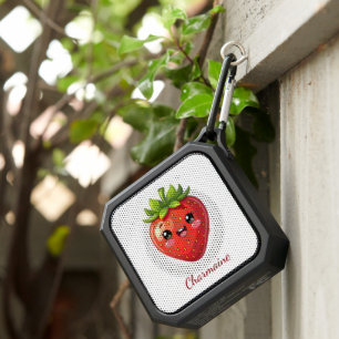 Monogram cute strawberry kawaii bluetooth speaker