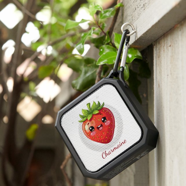 Monogram cute strawberry kawaii bluetooth speaker (Inisitu)