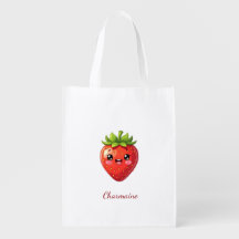Monogram cute strawberry kawaii