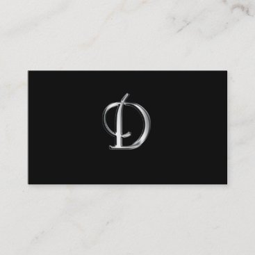 Monogram D business cards