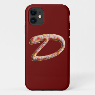 Monogram D in Roses Pattern Iphone 5 case