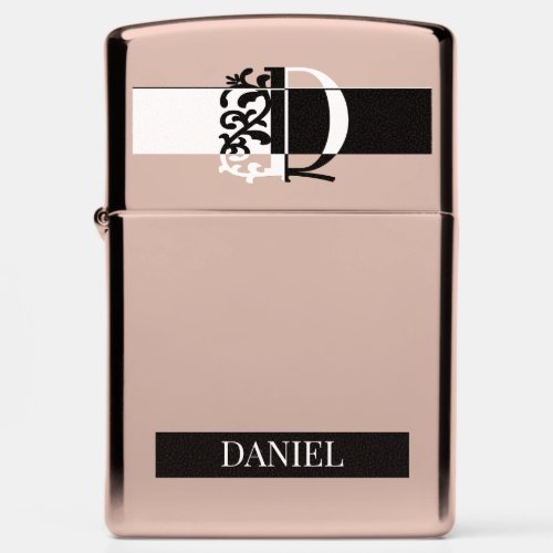 "Monogram D" Zippo Lighter