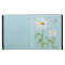 Monogram Daisies and Lady Bug Polka Dot Blue