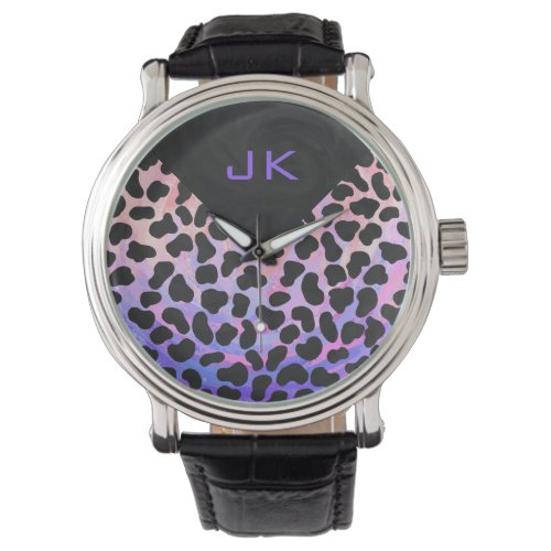 Monogram Dalmatian Black and Pink Watch