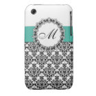 Monogram Damask Paris Chic iPhone 3 Case-Mates