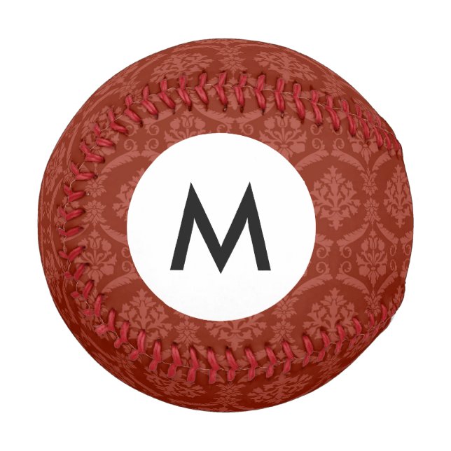 Monogram Damask wallpaper 3 Baseball (Front Left)