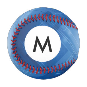 Monogram Dark blue hi-tech background Baseball