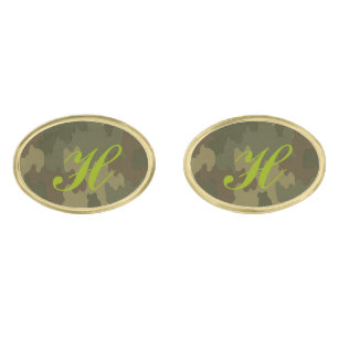 Monogram Dark Camouflage Cufflinks