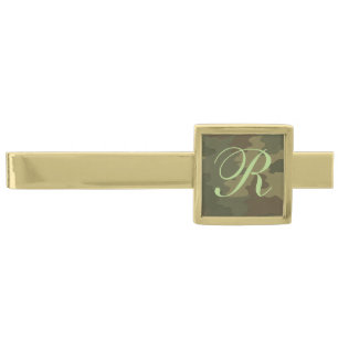 Monogram Dark Camouflage Tie Bar