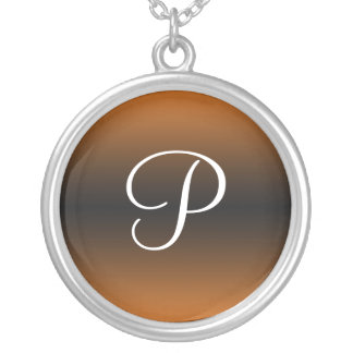 Monogram Dark Gradient Orange ~ Necklace
