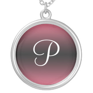 Monogram Dark Gradient Pink ~ Necklace