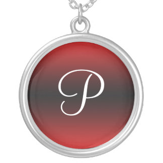 Monogram Dark Gradient Red ~ Necklace
