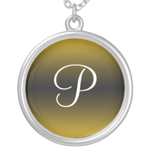 Monogram Dark Gradient Yellow ~ Necklace