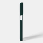Monogram Dark Green Stylish Modern Minimalist Case-Mate iPhone Case (Back / Right)