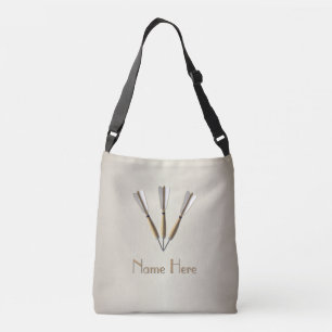 Monogram Darts Design Crossbody Bag