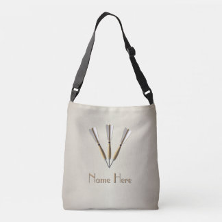 Monogram Darts Design Crossbody Bag