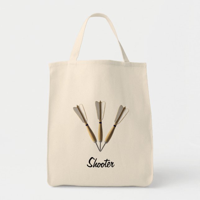 Monogram Darts Design Tote Bag (Front)