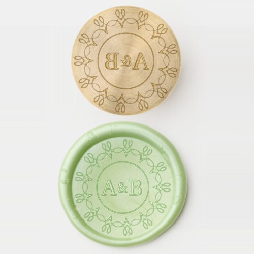  Monogram Decorative Solid Brass Wax Stamper