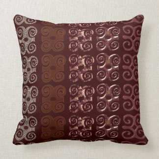 Monogram Decorative Throw Pillows-African Symbols Pillow