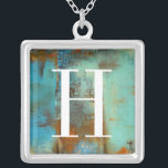 Monogram | Deja Blue Silver Plated Necklace<br><div class="desc">Home Décor</div>